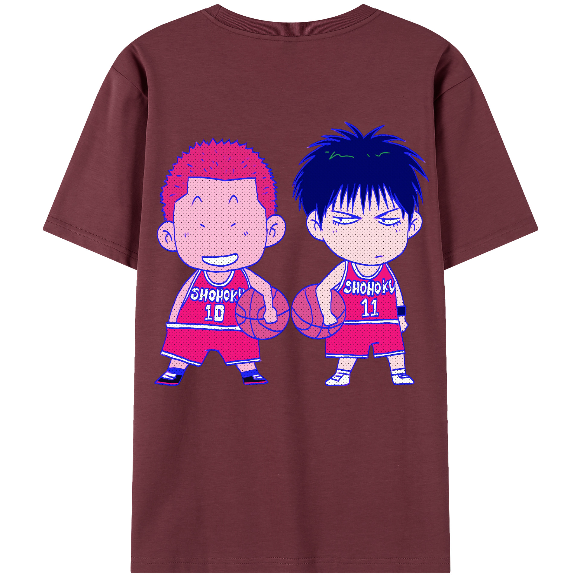 （画像用） SLAM DUNK／スラムダンク 綿100％半袖Tシャツ（背面プリント）